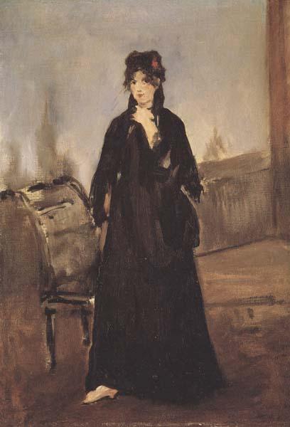 Edouard Manet Portrait de Berthe Morisot (mk40) oil painting image
